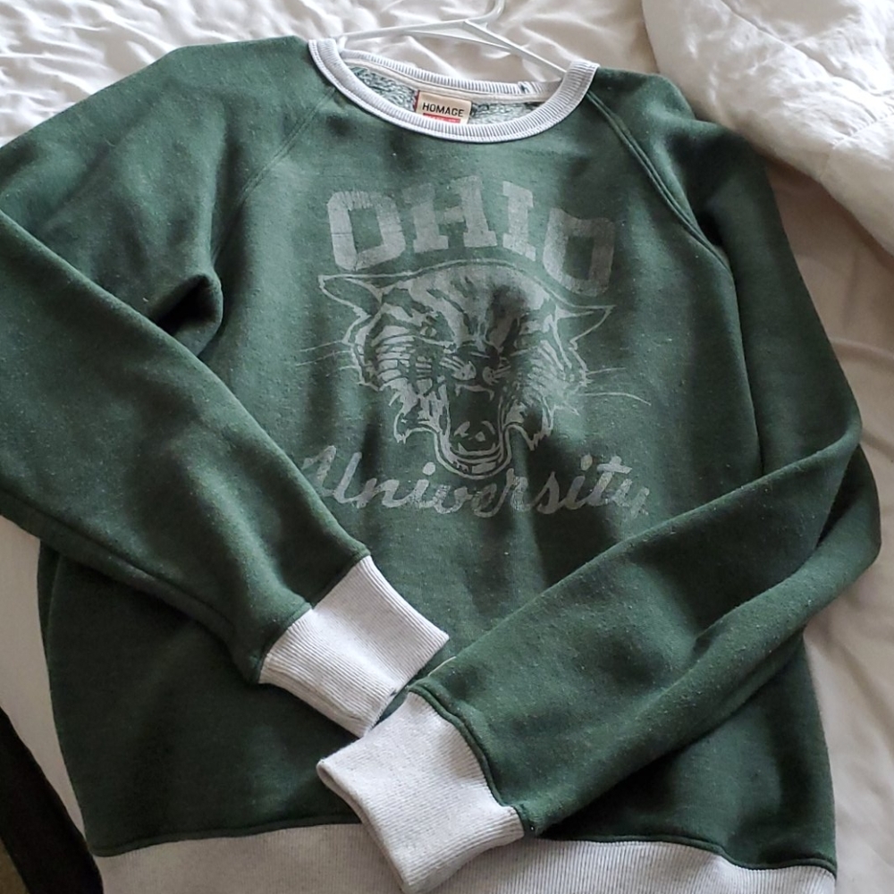 Ohio university crew neck sweatshirt from homage.